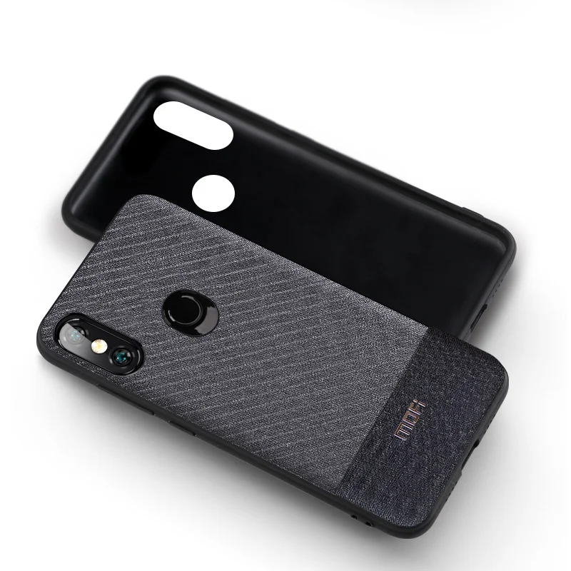 Чехол для Xiaomi Redmi Note 6 Pro чехол Mofi из ткани деловая ткань темно-ручная работа