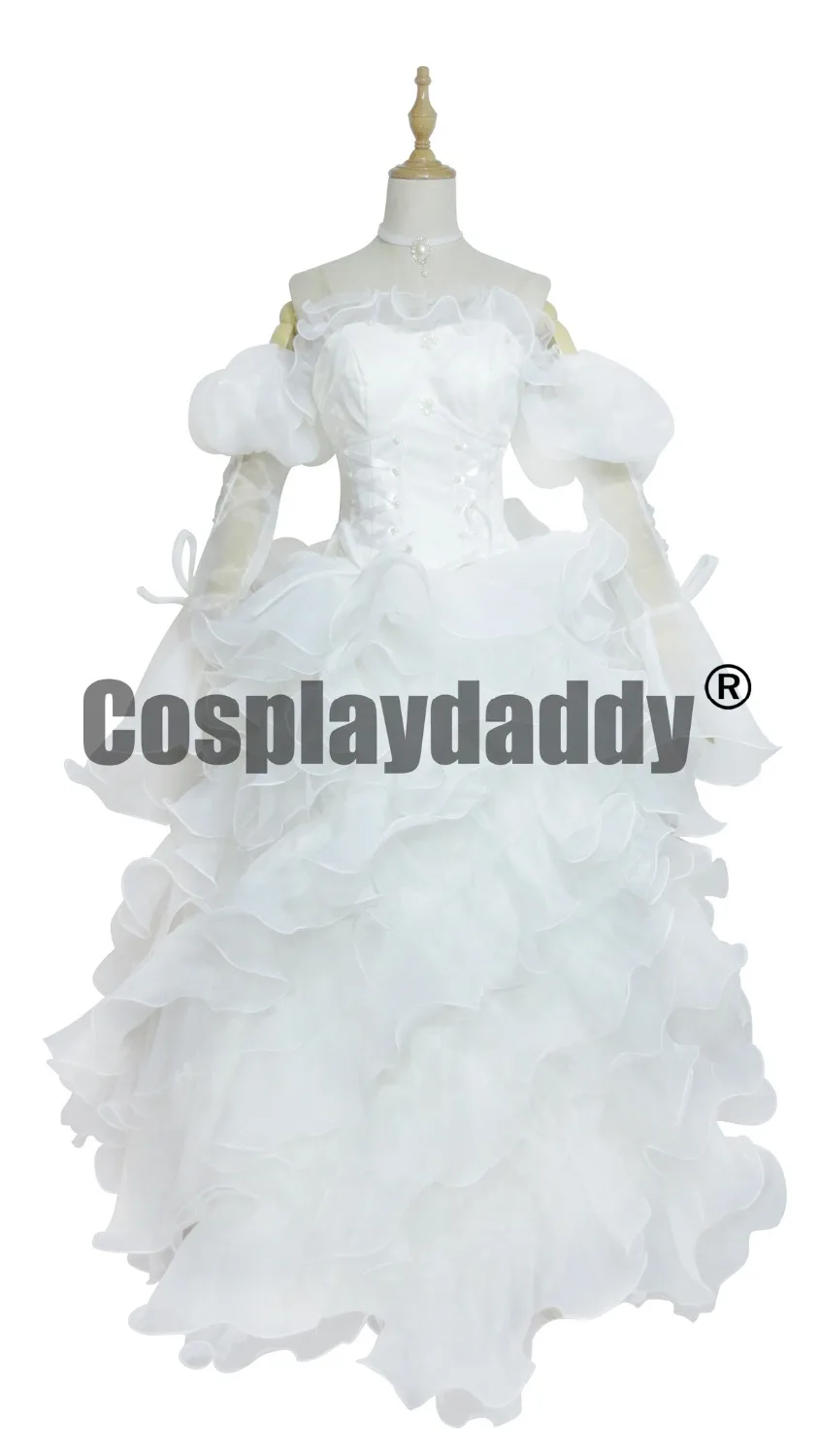

Code Geass Euphemia White Luxury Lace Dress Cosplay Costume