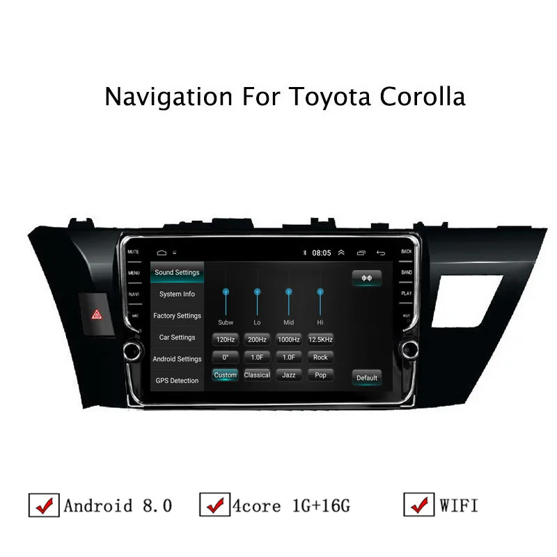NAVITOPIA 10 1 дюймовый автомобильный мультимедийный плеер Andriod 8 GPS навигация для Toyota