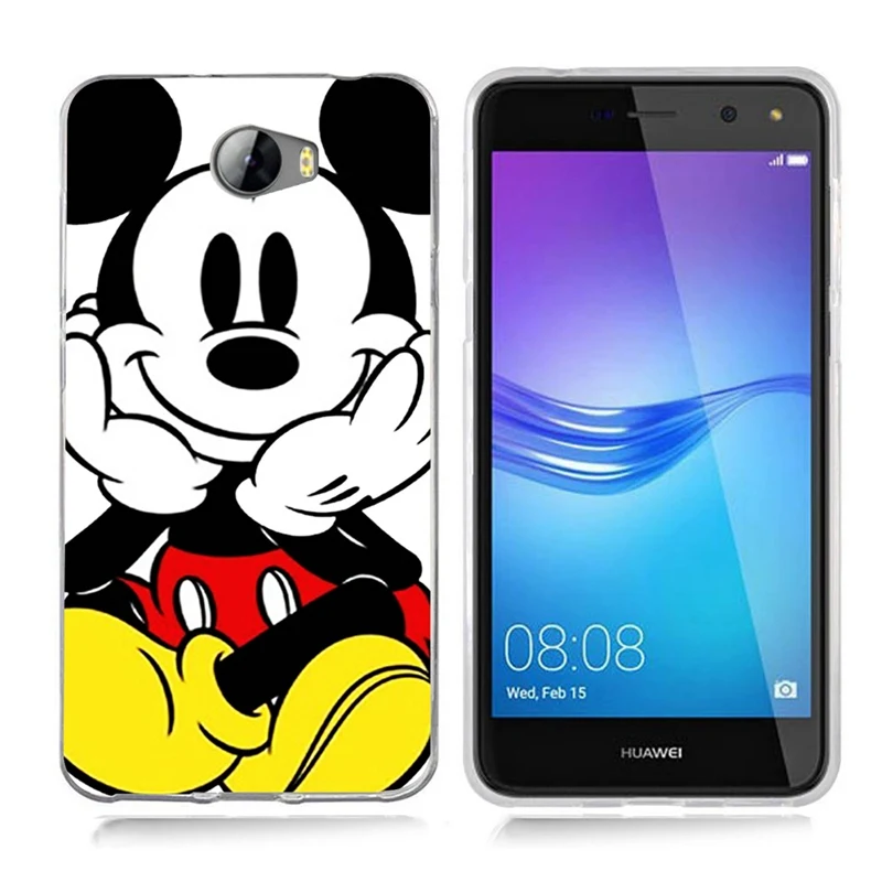 Чехол для Huawei Y5 ii Y5ii чехол/5A LYO-L21/Y6 II компактный ТПУ цветной мягкий чехол с