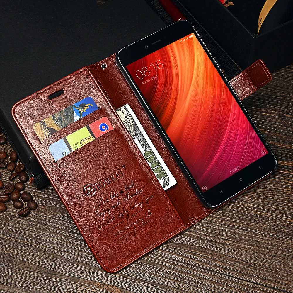 Кошелек чехол для Xiaomi Redmi Примечание 5A кожаный флип карты телефонные чехлы