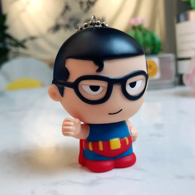 3D мультяшная фигурка ПВХ Marvel Мстители брелок милый супергерой Бэтмен человек паук брелок для ключей детский брелок подарок