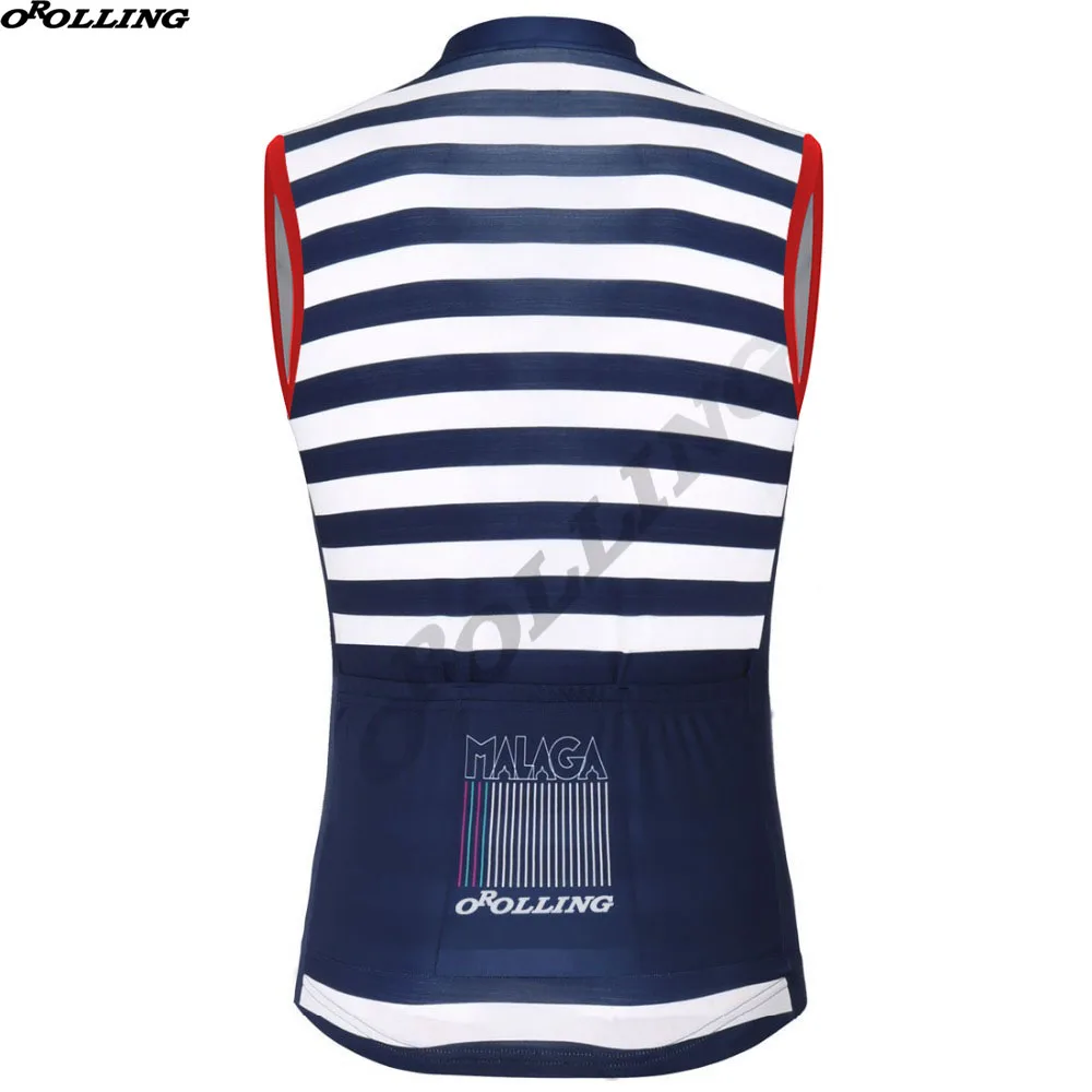 Новинка 2018 классические синие и белые майки командные велосипедные жилеты Orolling