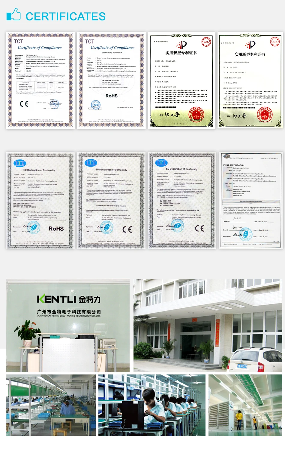KENTLI 4 шт. 1,5 в 1180mWh AAA литий-полимерная литиевая батарея