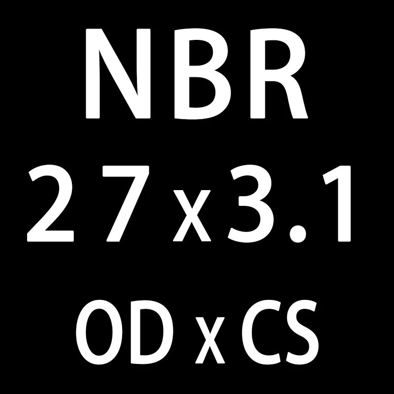 20 шт./лот резиновым кольцом NBR пломбирование уплотнительное кольцо 3,1 мм Толщина OD21/22/23/24/25/26/27/28/29/30 мм уплотнительное кольцо нитрил прокладка кольцо украшенное нефтью - Цвет: OD27mm
