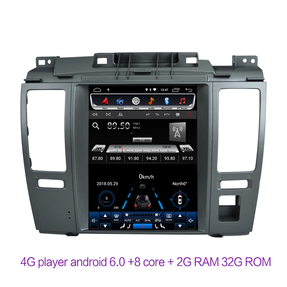 Android 9,0 2G ram 32G rom 4G LTE Автомобильный gps мультимедийный стерео радио p для Nissan Tiida Pulsar vetical плеер навигационная система
