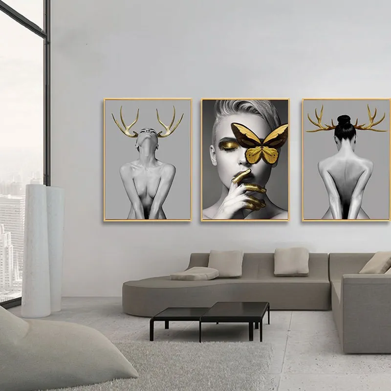 Простой персонаж декоративная живопись для спальни салон красоты висячая