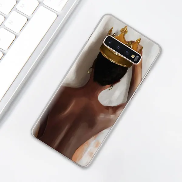 H03 Красивый афро-Девичий чехол для телефона для samsung Galaxy S10e S10 Plus S7 S8 S9 Plus Note 8 9 10 Plus Note 10 S10 5G жесткий чехол - Цвет: H03