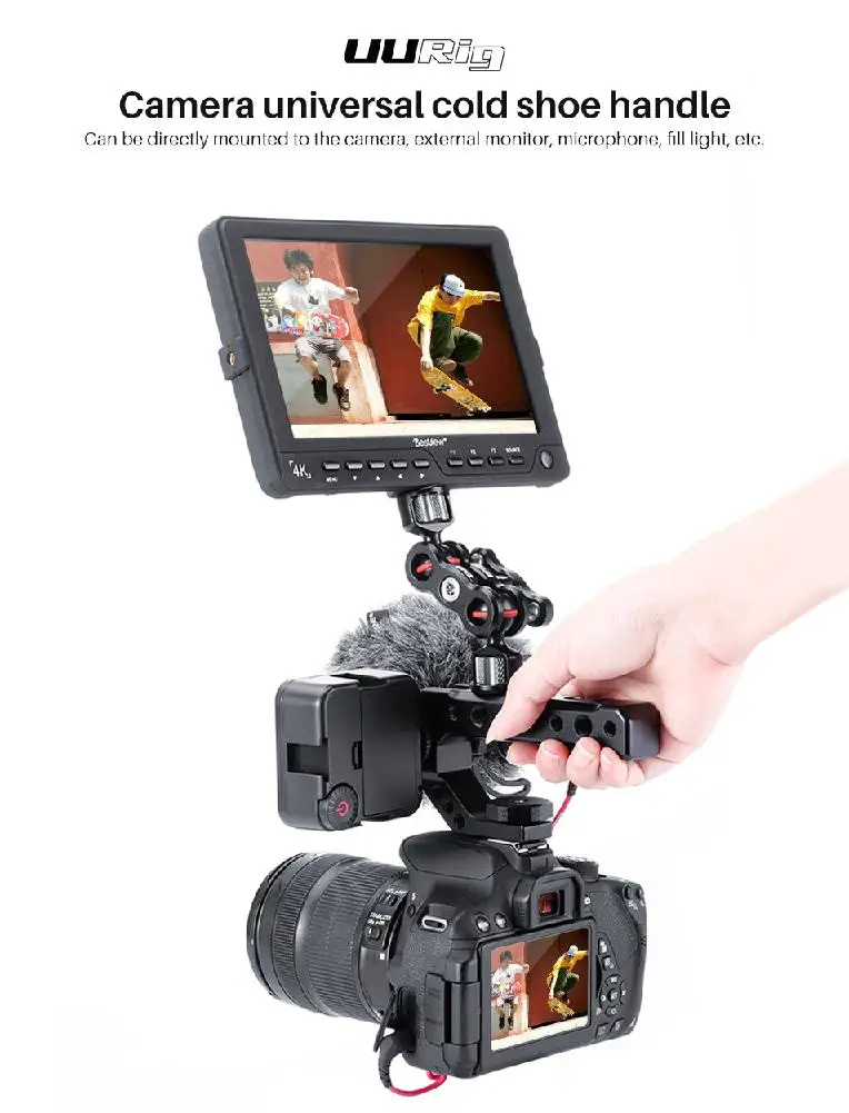 BEESCLOVER универсальная рукоятка для sony Nikon Canon Pentax UURig R005 DSLR камера с верхней ручкой адаптер для холодного башмака r25