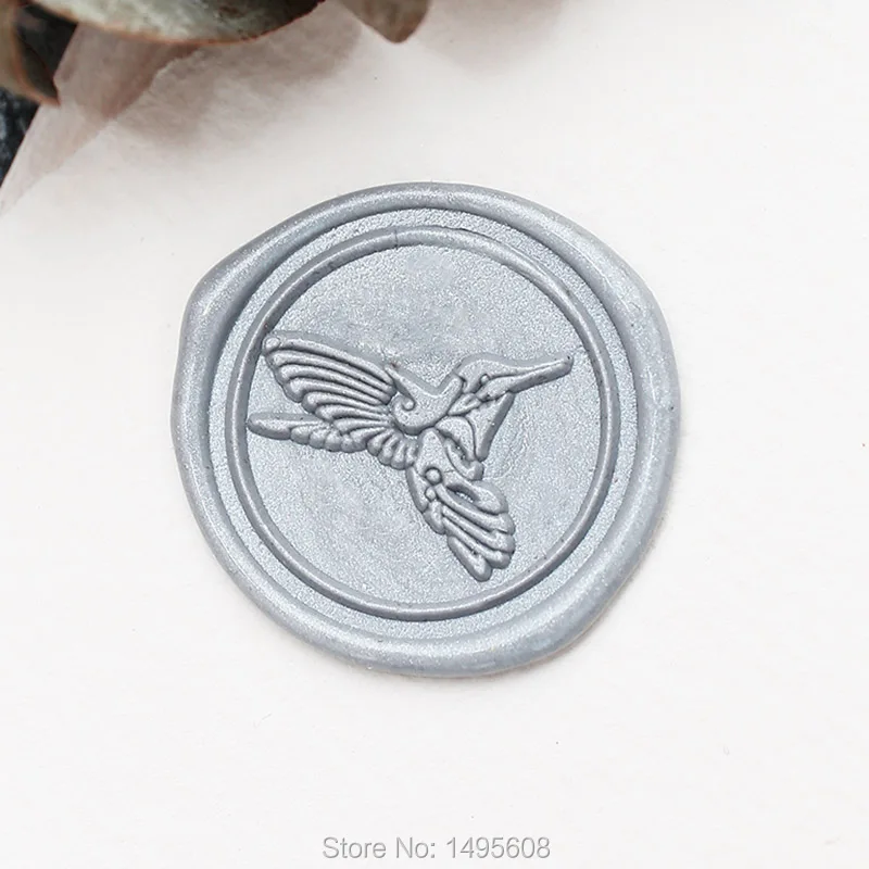 Штамп для воска Humming Bird/Цветочная печать воска/подарочная флористов свадебного