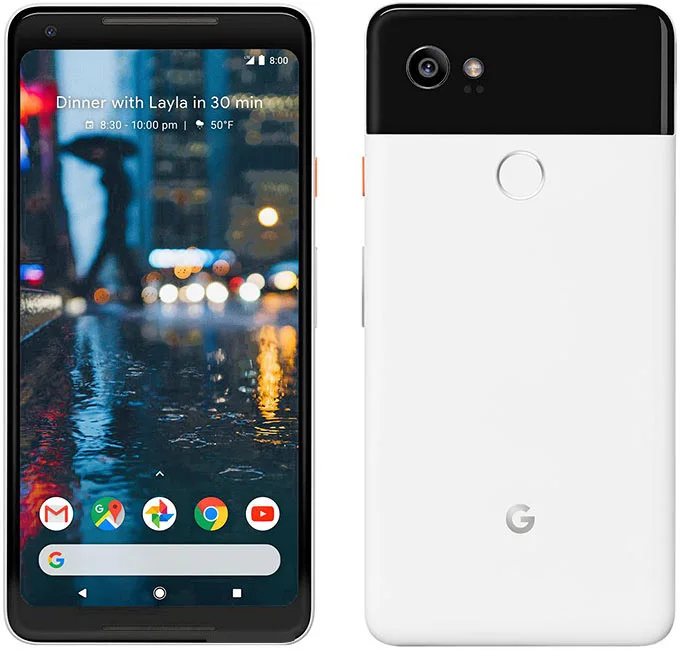 Разблокированный Google Pixel 2XL сотовый телефон 6," P-OLED экран Qualcomm835 4 Гб ram 64 Гб/128 ГБ отремонтированный телефон