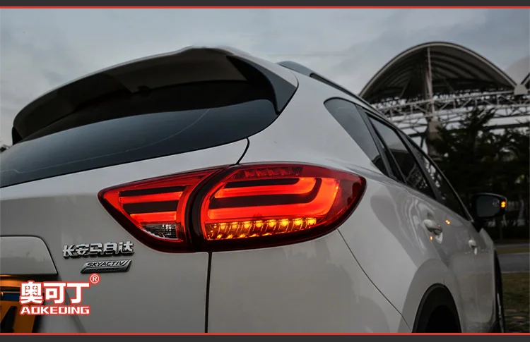 AKD Тюнинг автомобилей задние фонари для Mazda CX-5 CX5 задние фонари светодиодный DRL ходовые огни Противотуманные фары с ангельскими глазками задние габаритные огни