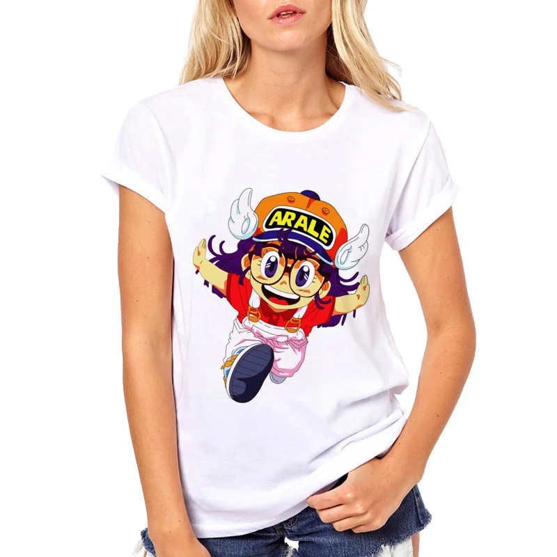 Picture-4 Новая брендовая Эстетическая футболка Женская harajuku Dragon Ball футболка Arale camiseta mujer футболка белая футболка женская - Цвет: Picture-4