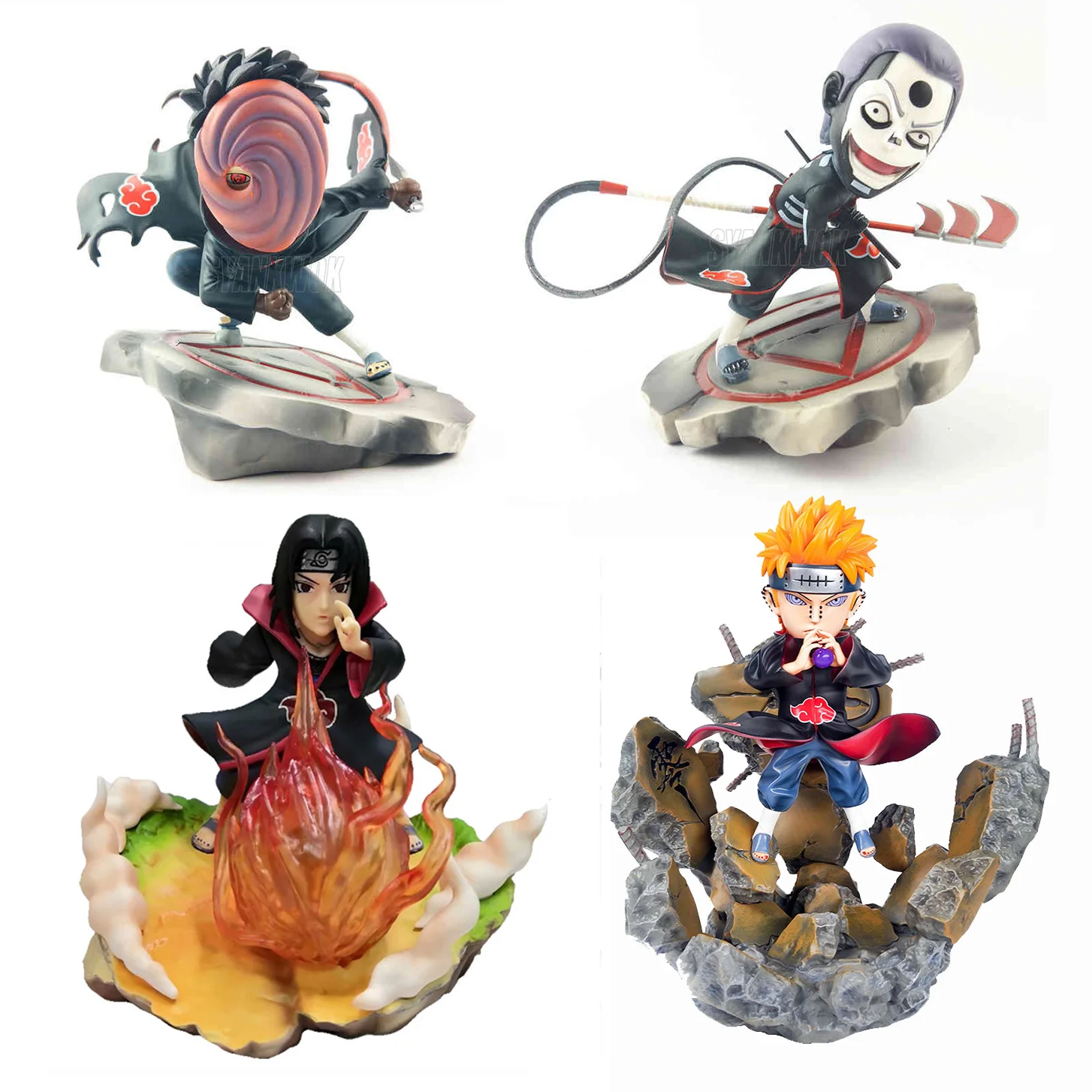 Аниме Uzumaki Naruto ПВХ Итачи Fire Pain Nagato Yahiko Tobi Hidan экшн-фигурка Zero Коллекция Модель