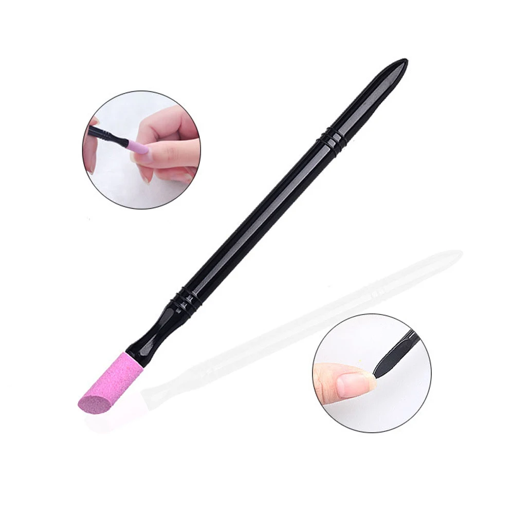 1 шт. пилка для ногтей с акриловой ручкой|Пилки и буферы| |