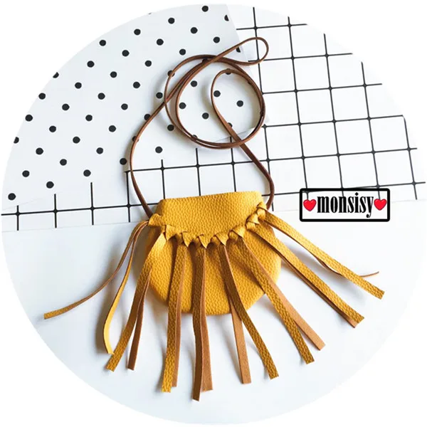 yellow tassel Monsisy/Кошелек для монет для девочек, Детский кошелек, маленький кошелек для мелочи, Детская сумка, сумочка для денег и монет, держатель для зимы, Kawaii Cat, Детская подарочная сумка - Цвет: yellow tassel