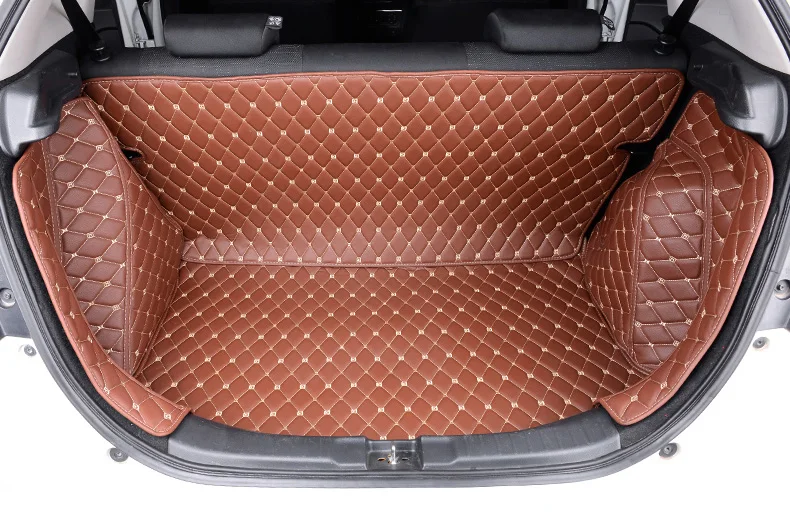 Lsrtw2017 волокно кожа коврик багажника автомобиля заднего сиденья для honda fit