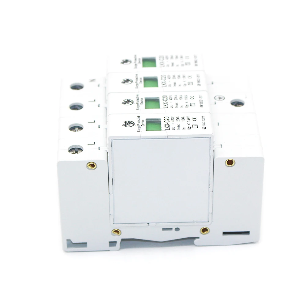 Горячая продажа C20-4P 10KA ~ 20KA 275V AC SPD дом Защита от перенапряжения защитное