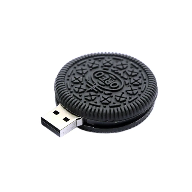 Эмуляция продуктов печенье, милый Oreo ручка-накопитель 8 Гб usb флешка 8 ГБ 16 ГБ 32 ГБ 64 Гб Печенье usb флеш-накопитель 16 Гб карта памяти U диск - Цвет: Black