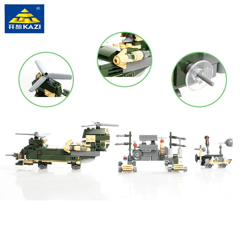 KAZI 84053 поле Армия серии Мини Building Block развивающие игрушки Совместимость с