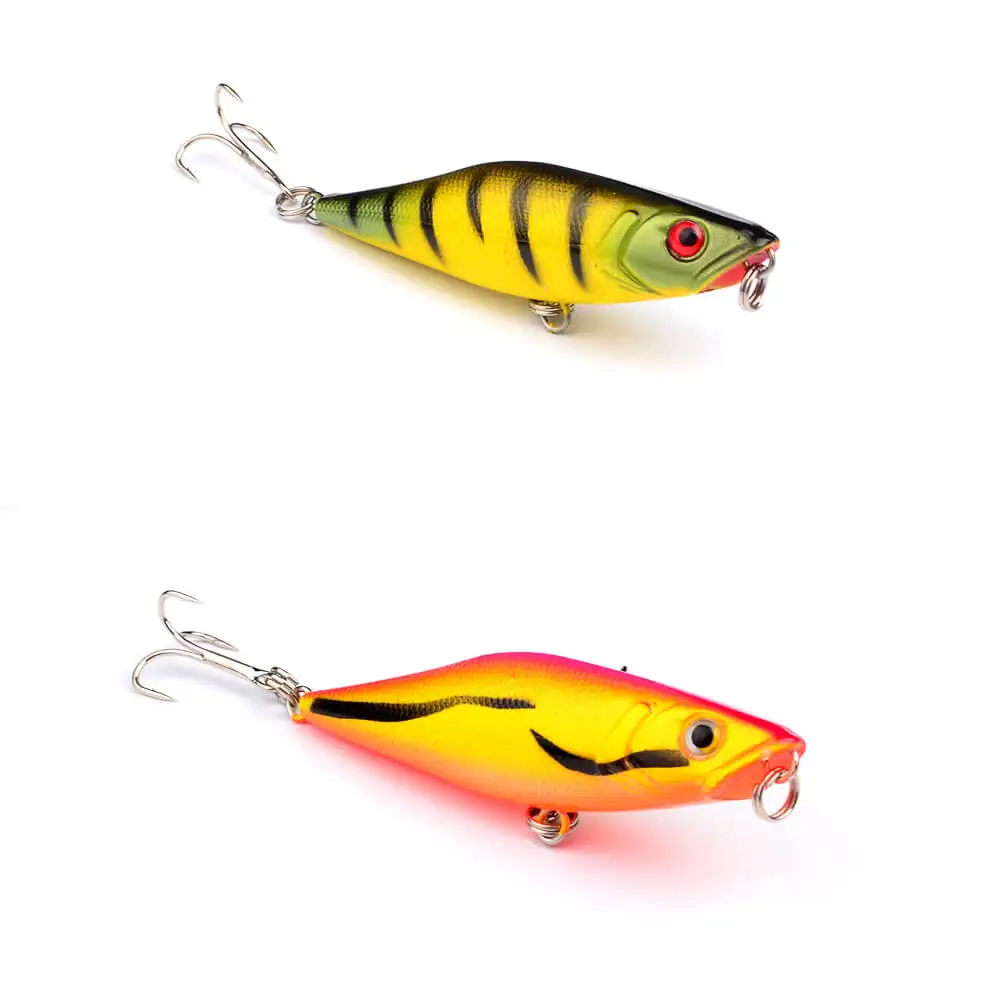 8pcs 7.5cm/7.5g Topwater Floating Swimbait Popper Fishing Lures Baits Crankbait Hook Saltwater Freshwater Artificial Tackle | Спорт и