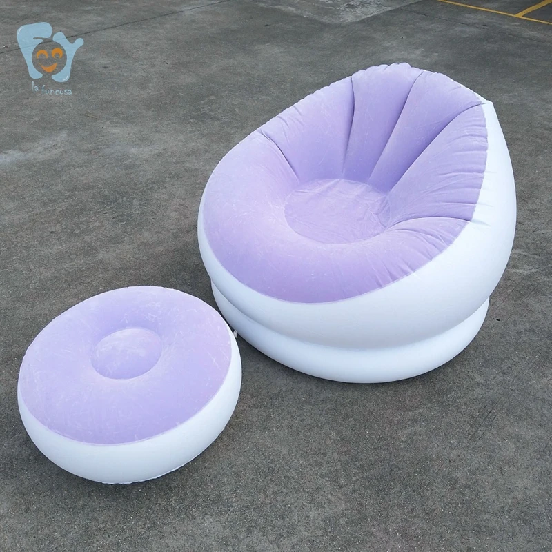 Надувной диван с табуретом надувной стул для одного человека | Мебель