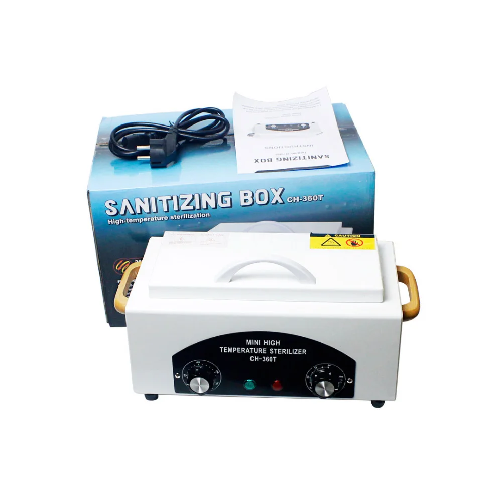 Инструмент ногтей высокое Температура стерилизатор uv уборщик Box Nail Art салонов