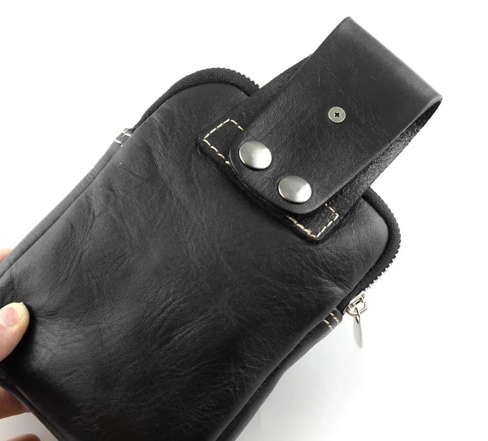 Мужской винтажный Байкерский поясной кошелек из натуральной кожи|waist pouch|waist belt