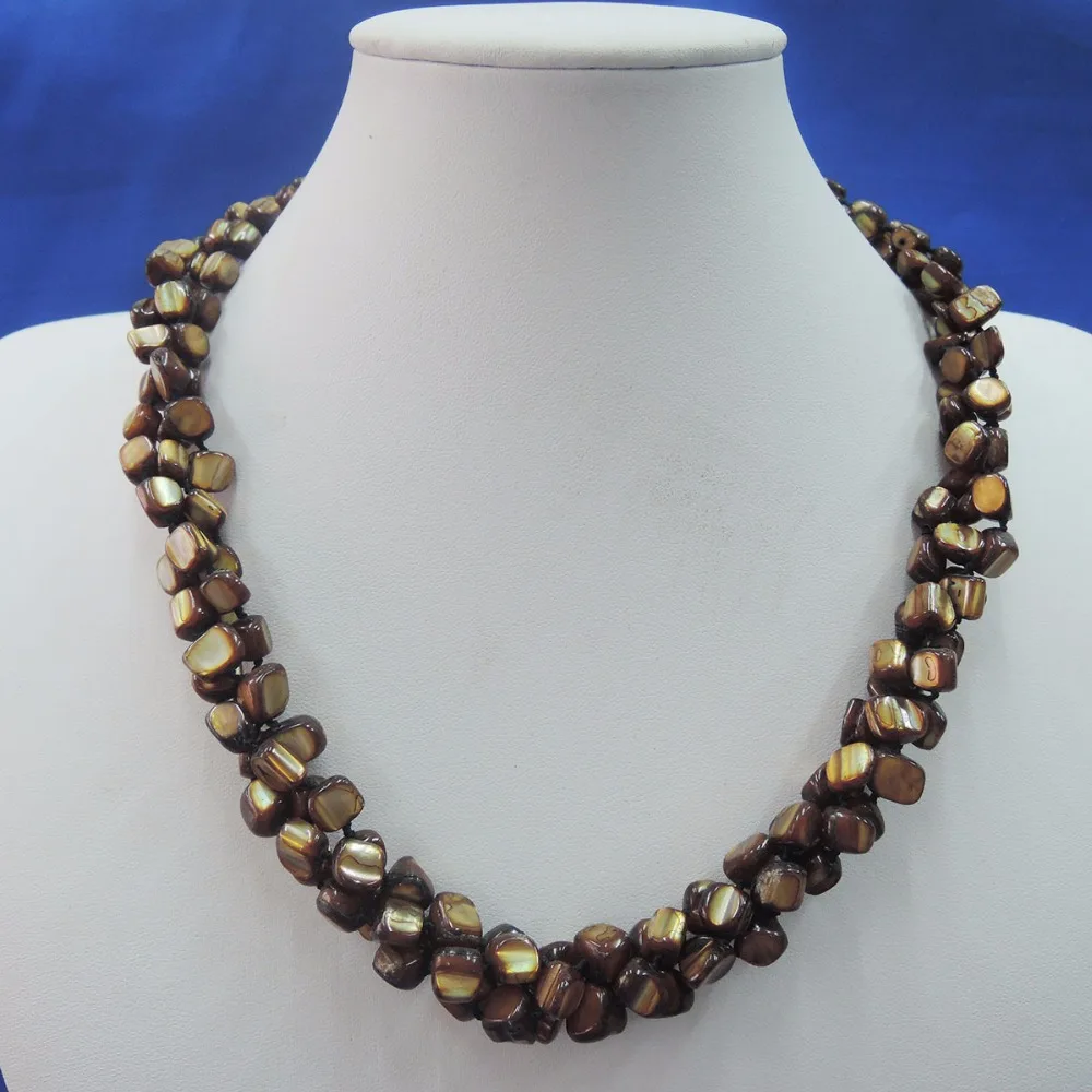 Модное ожерелье жемчужное с ракушками модное 3 линиями|fashion necklace|necklace fashionpearl necklace
