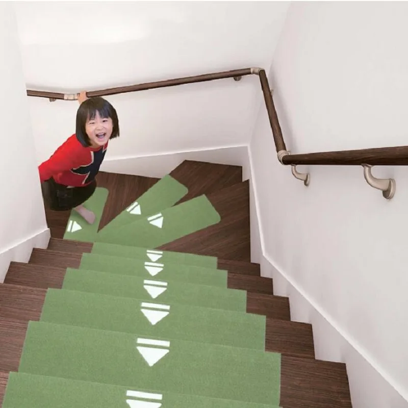 

UBRUSH New carpet Luminous Polypropylene anty-slip For Stairs Three color Striped For Home 55*20.5 cm Carpet
