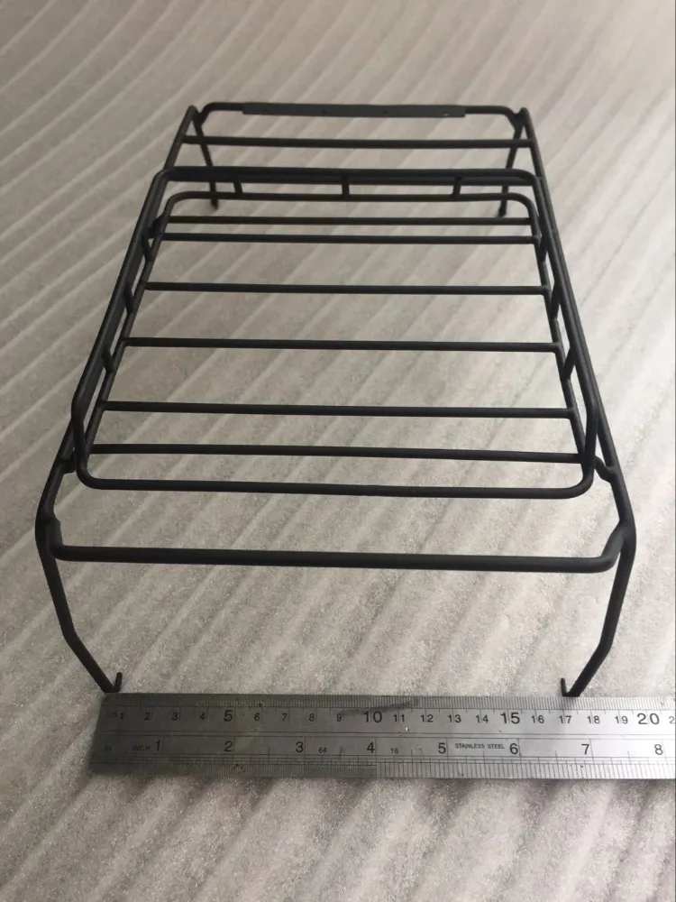 Metal Roll Rolling Luggage Tray with Led Bar For 1/10 scale RC Wrangler Jeep 5 Doors Hard Body Axial SCX10 AX90027 AX90035 Truck | Игрушки и