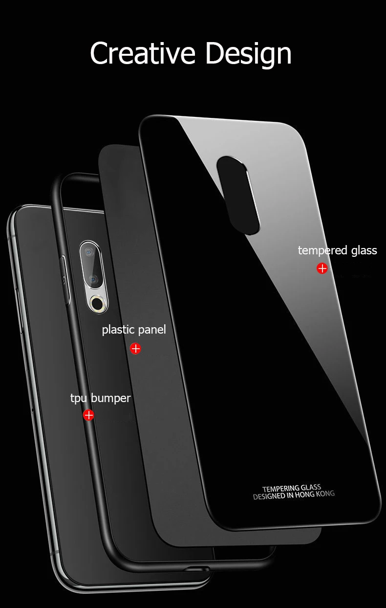 Для Meizu 16th чехол Роскошный противоударный Гибридный жесткий закаленное Стекло задняя крышка для Meizu 16 Ом телефон чехол s