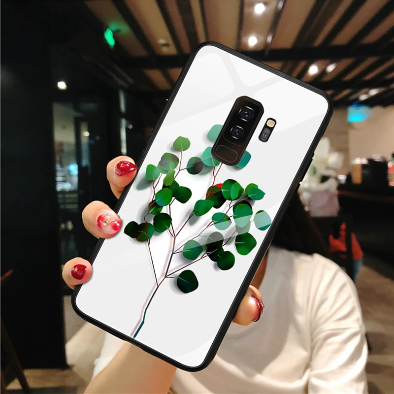 Case for Samsung Galaxy S8 S 8 8S SM G950F G950FD Tempered Glass Back Cases Cover Shell SM-G950F SM-G950FD Silicone Coque |