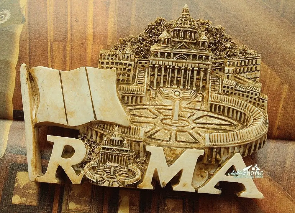 Италия Roma Basilica di San Pietro в ватикано туристический сувенир 3D каучуковый холодильник магнит ремесло|fridge magnet|resin