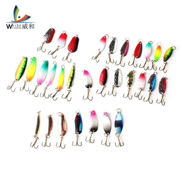 30 шт. металлический Спиннер набор рыболовных приманок ложка рыболовная приманка