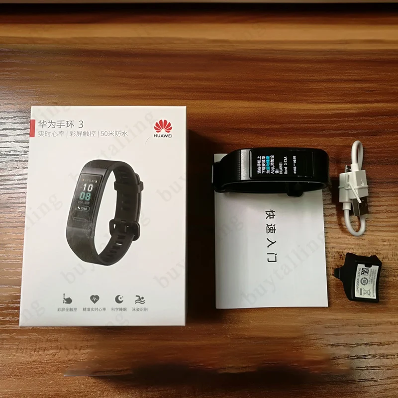 Huawei Band 3 Pro B29 Браслет фитнес трекер Смарт браслет 0 95 дюймов сенсорный экран