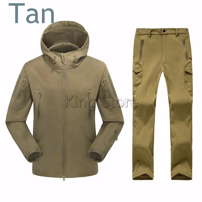 Новая куртка TAD Sharkskin, камуфляжная Военная Тактическая флисовая куртка для мужчин и женщин, армейские куртки и штаны, верхняя одежда