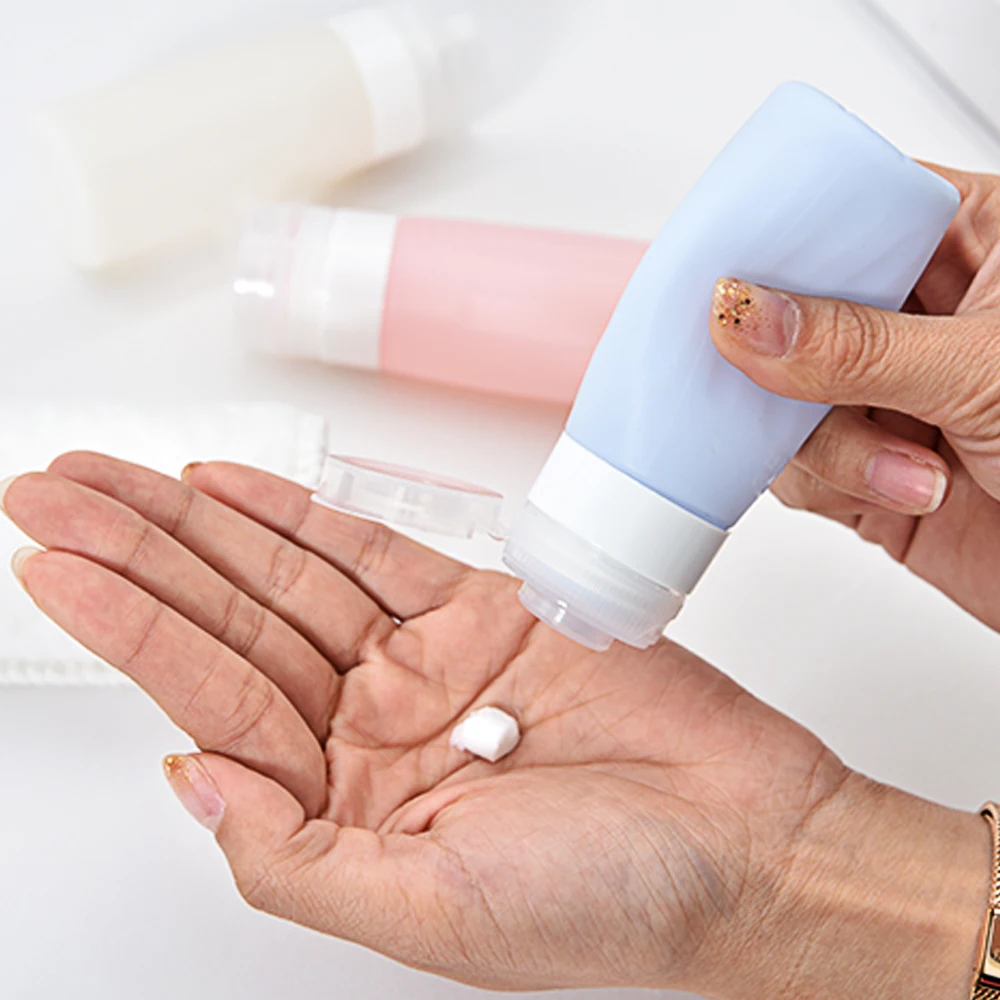 Набор женских косметических бутылок для путешествий Герметичные Пустые