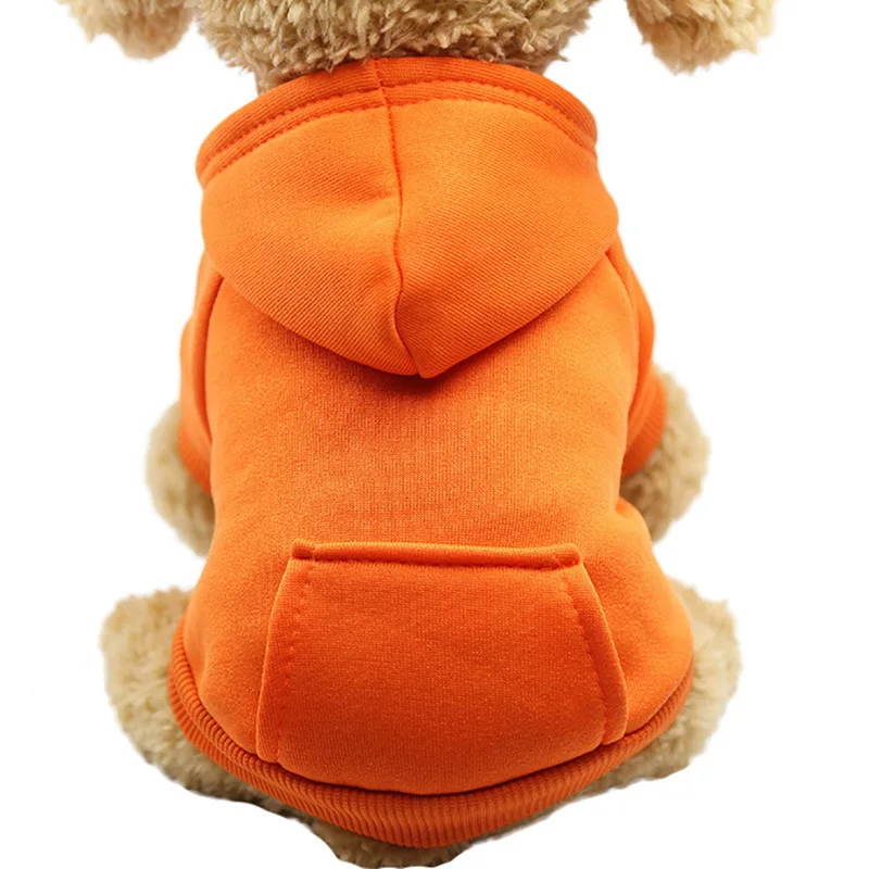 orange Для собак Толстовка с капюшоном Домашние животные одежда для девочек жакеты для собак из хлопчатобумажной ткани, состоящие из пиджака с о-одежда для собак и щенков Pet комбинезоны для домашних животных кошка Костюмы домашних животных, комплекты одежды - Цвет: orange
