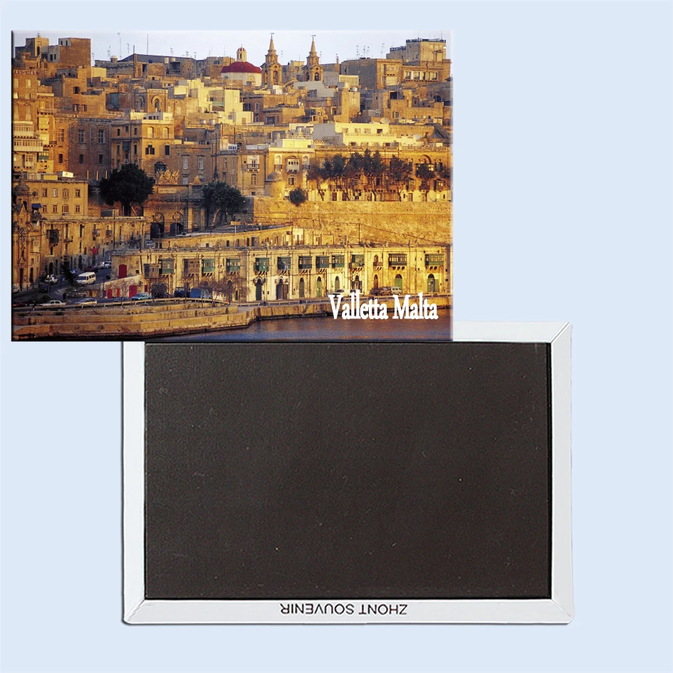 Магнитный холодильник Valletta Мальта с фиксированными туристическими сувенирами