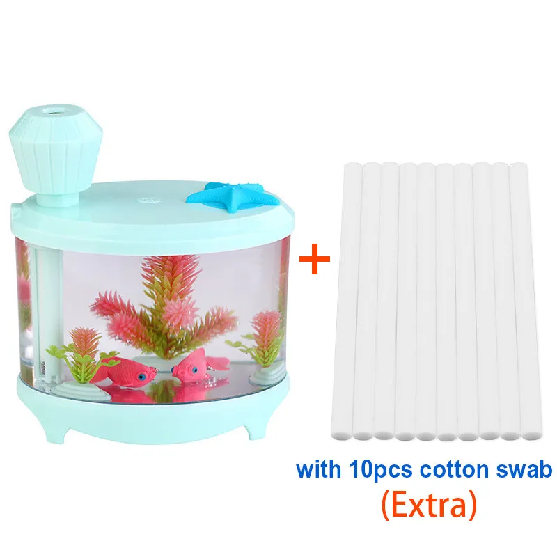 with 10pcs Cotton Портативный мини-увлажнитель воздуха для автомобиля, офиса, дома, школы, диффузор эфирного масла, USB арома-диффузор с функцией синхронизации, подарок - Цвет: with 10pcs Cotton