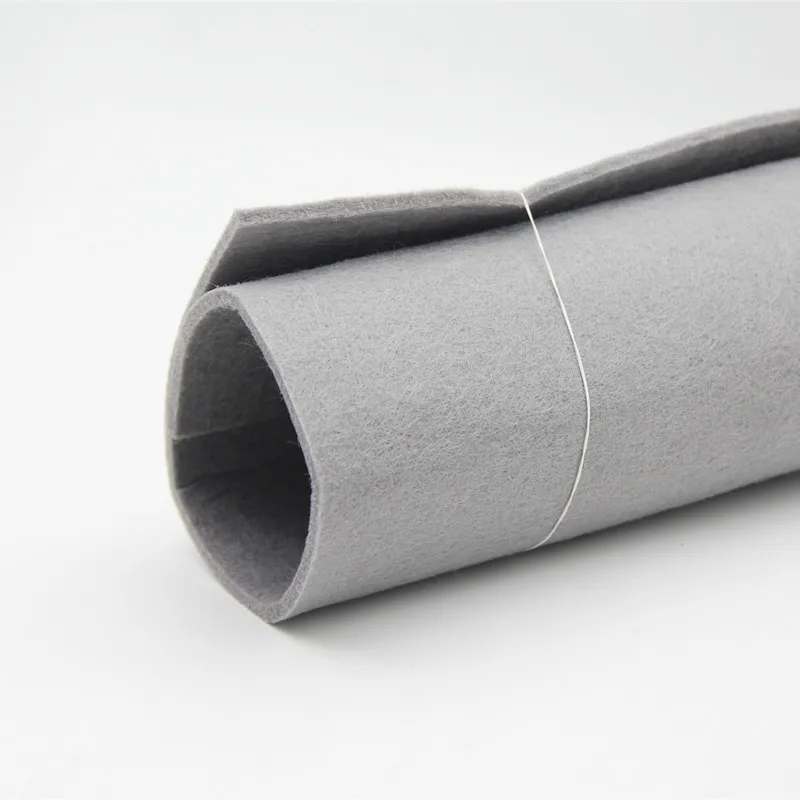 1 шт. 30*30 нетканое полотно Войлок DIY Швейные игрушки, поделки; подарок; однотонные Цвет полиэстера нетканый Войлок 4 мм Толщина украшение дома - Цвет: Grey