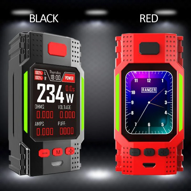 Оригинальная электронная сигарета Hugo Vapor Ranger GT234 TC Box Mod 234 Вт 2 0 &quotips экран контроль