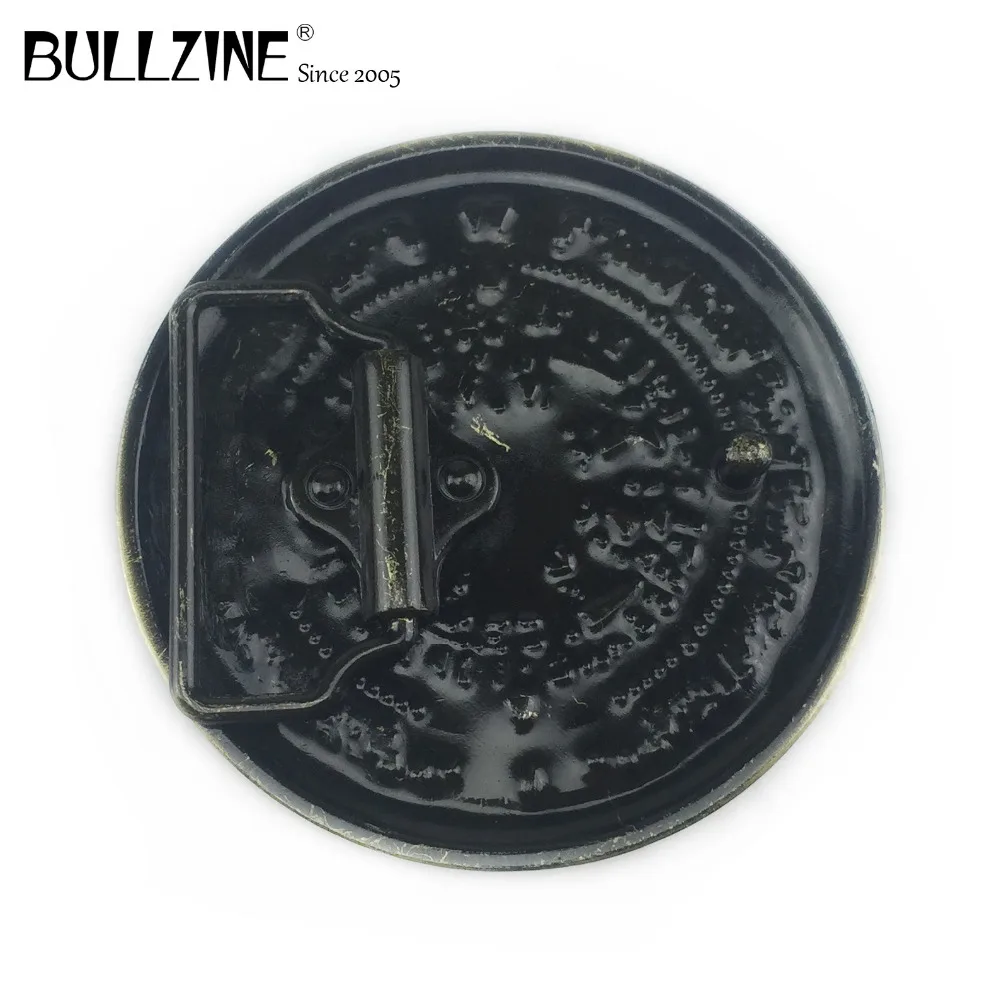 В Bullzine в ацтекском стиле кольцо для календаря мужская Ковбойская пряжка на