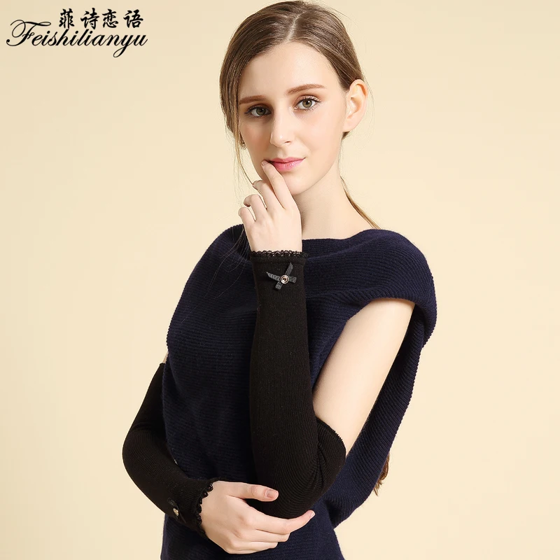 2018 новые модные половинные варежки с прорезями для пальцев зимние