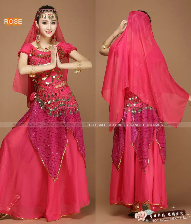 6 цветов ограниченный по времени сексуальный набор костюма для танца живота 5 шт.