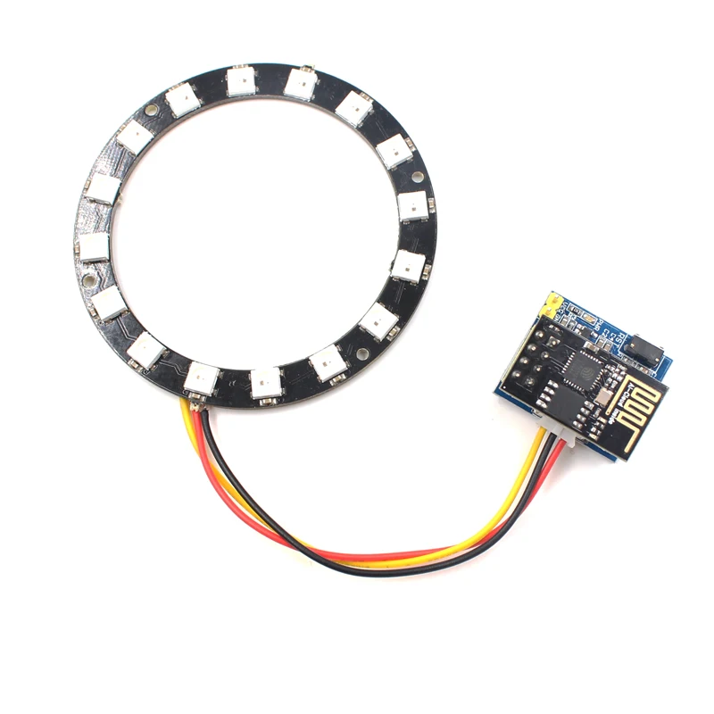 Elecrow esp8266 esp 01s RGB светодиодный модуль контроллера для Arduino IDE WS2812 свет кольцо Умные
