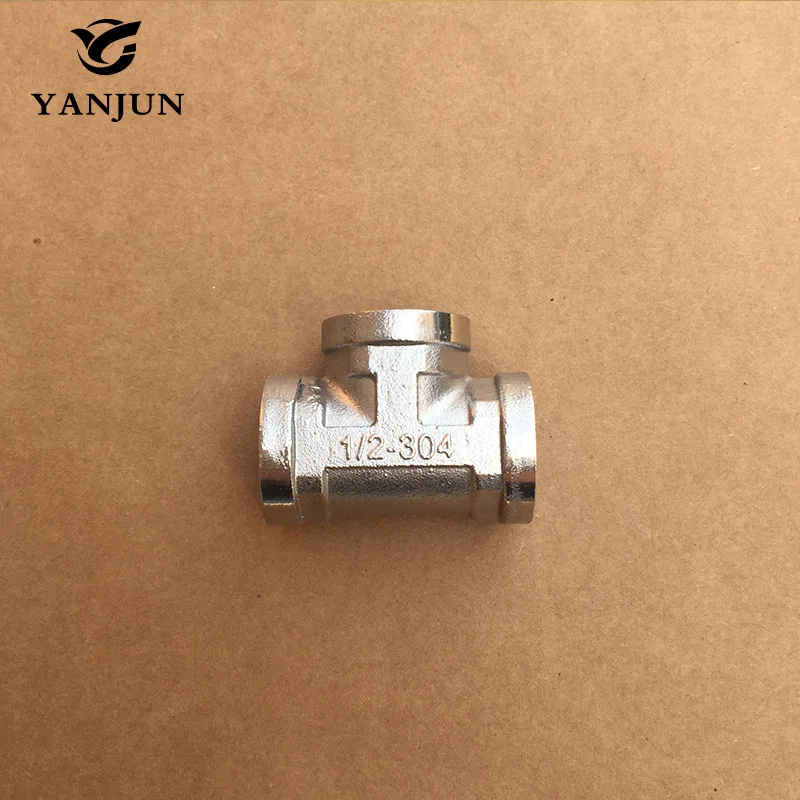 Тройник 3 способа 304 фитинги из нержавеющей стали соединитель 1/2 &quotBSP Женский x