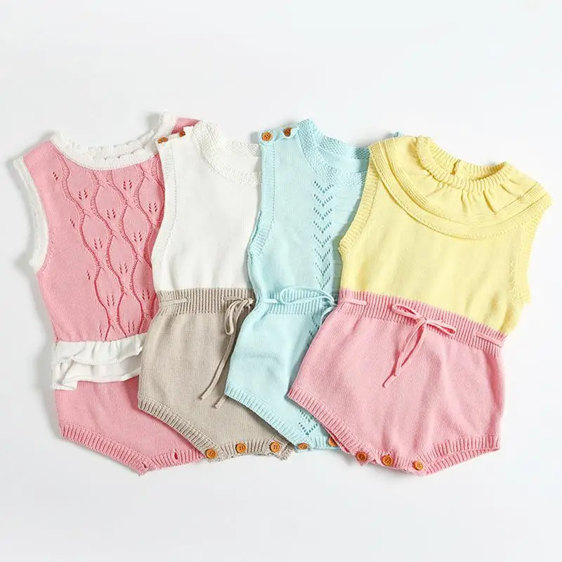 Детский вязаный свитер боди 2018 осенний пуловер без рукавов Шерстяная