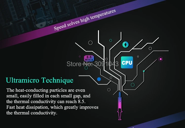 PcCooler GT-1 4g 8g Термопаста 8,5 Вт/М. К термопаста Для процессора теплоотвода процессор VGA кулер GPU радиатор водяного охлаждения